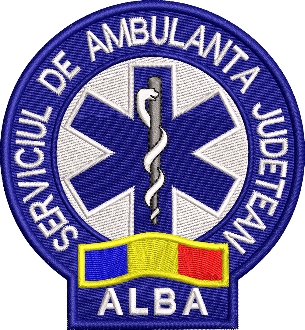 EMBLEMA AMBULANTA SAJ MANECA - ALBA